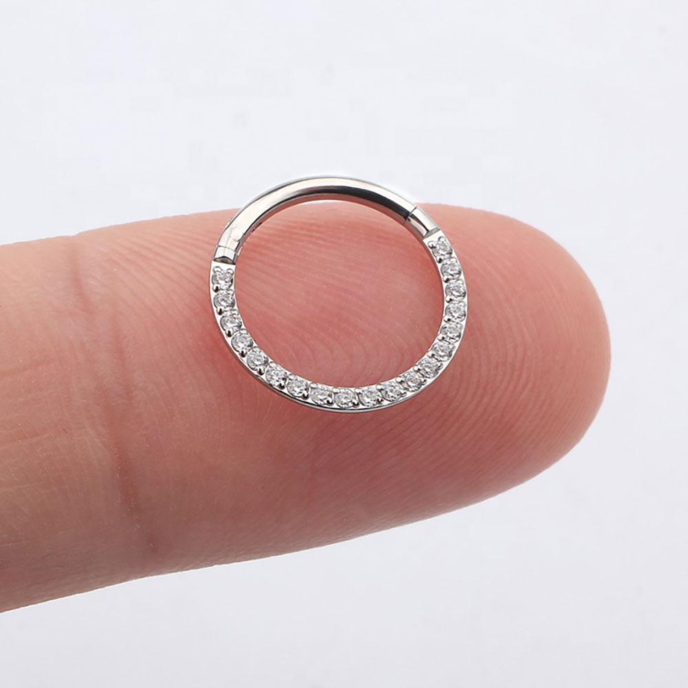 Right Grand ASTM F136 Titanium 16G Zirconia Gem Stone Daith Ear Nose Clicker Ring Body Piercing Jewelry 16G 1.2x8mm
Right Grand ASTM F136 Titanium 16G Zirconia Gem Stone Daith Ear Nose Clicker Ring Body Piercing Jewelry 16G 1.2x8mm