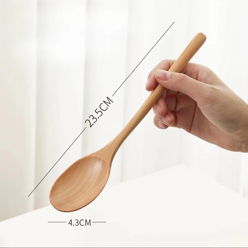 Натуральная деревянная ложка Бытовая ложка для супа с длинной ручкой Деревянная столовая посуда Японская ложка для рамена 3PCS
Натуральная деревянная ложка Бытовая ложка для супа с длинной ручкой Деревянная столовая посуда Японская ложка для рамена 3PCS