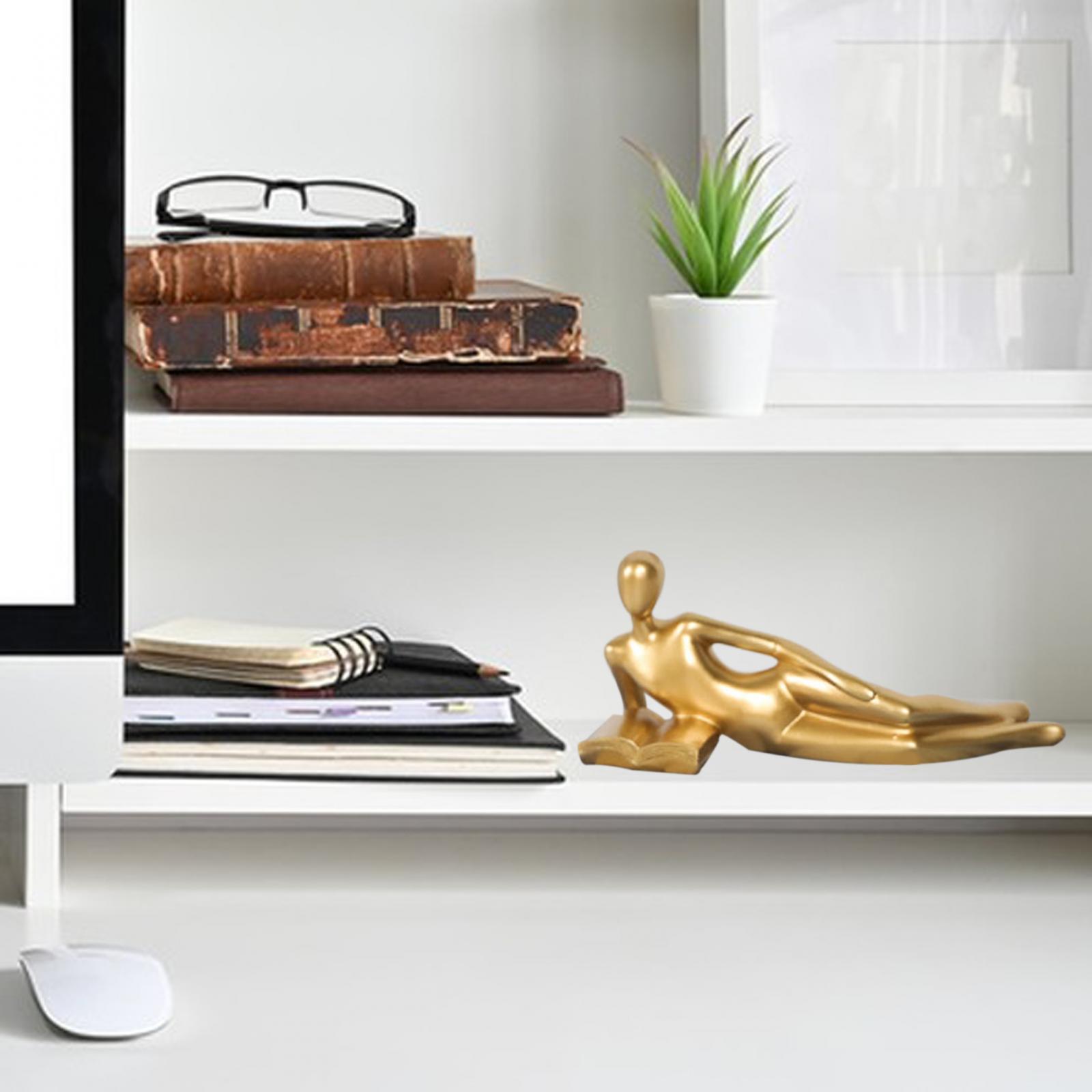 Thinker Statue Golden Color Modern Europe Figurine for Home Study Restaurant
Thinker Statue Golden Color Modern Europe Figurine for Home Study Restaurant