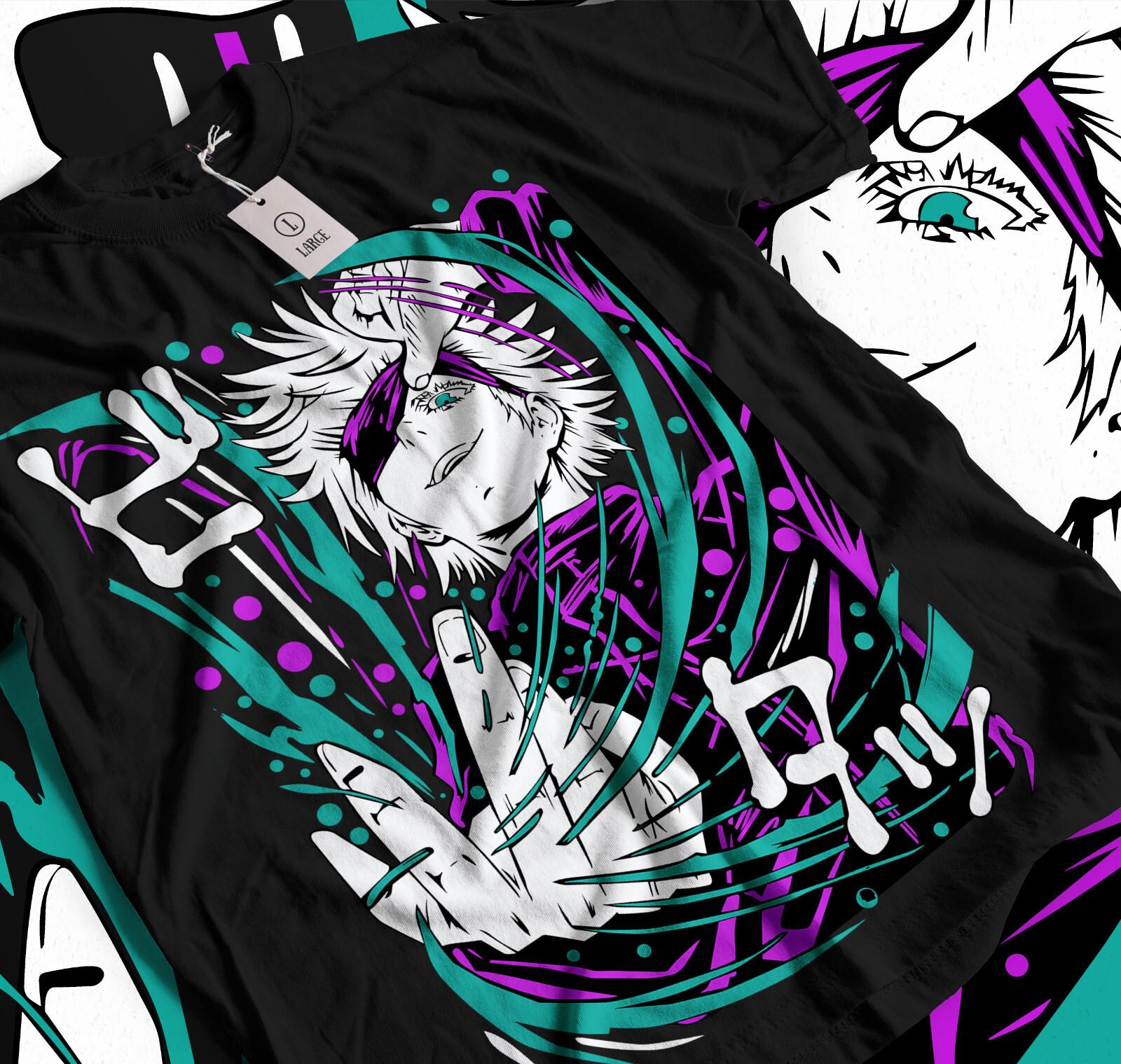 Gojo Satoru T-Shirt Mens Womens Tees Top Jujutsu Kaisen best Anime manga lover black T-Shirt Mens Womens Tees Top 013 3XL
Gojo Satoru T-Shirt Mens Womens Tees Top Jujutsu Kaisen best Anime manga lover black T-Shirt Mens Womens Tees Top 013 3XL