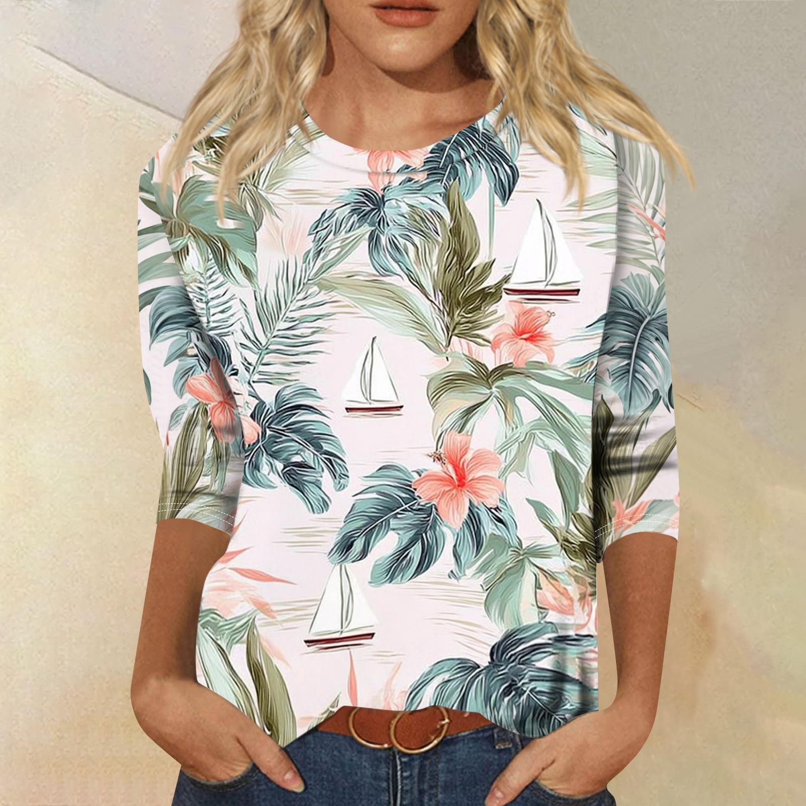 Women s Fashionable Casual Round Neck Three-Quarter Sleeve Printed T-Shirt Top XL
Women s Fashionable Casual Round Neck Three-Quarter Sleeve Printed T-Shirt Top XL