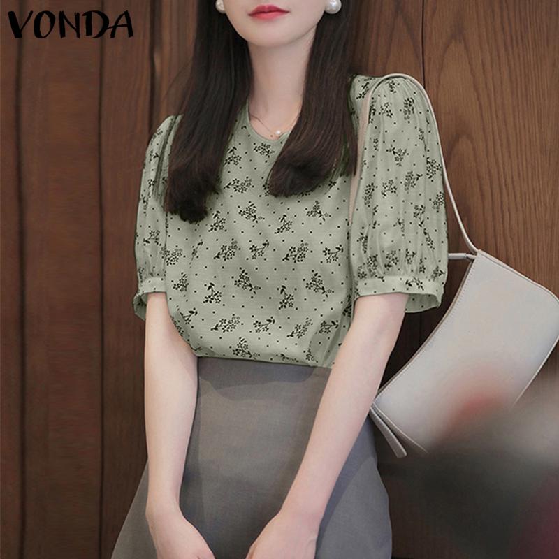 Женская летняя блузка с пышными рукавами и принтом VONDA, топы
Женская летняя блузка с пышными рукавами и принтом VONDA, топы