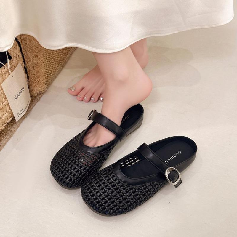 2026 New Baotou Half Slippers Mesh Hollow Breathable Comfortable Soft Bottom Women s Casual Sandals Woven Flat Shoes 35 чёрный
2026 New Baotou Half Slippers Mesh Hollow Breathable Comfortable Soft Bottom Women s Casual Sandals Woven Flat Shoes 35 чёрный