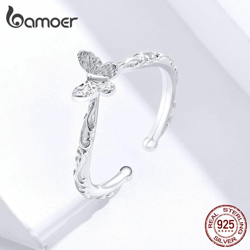 BAMOER Аутентичное кольцо-бабочка из стерлингового серебра 925 пробы, оригинальный брендовый дизайн для женщин, подарок Ring
BAMOER Аутентичное кольцо-бабочка из стерлингового серебра 925 пробы, оригинальный брендовый дизайн для женщин, подарок Ring
