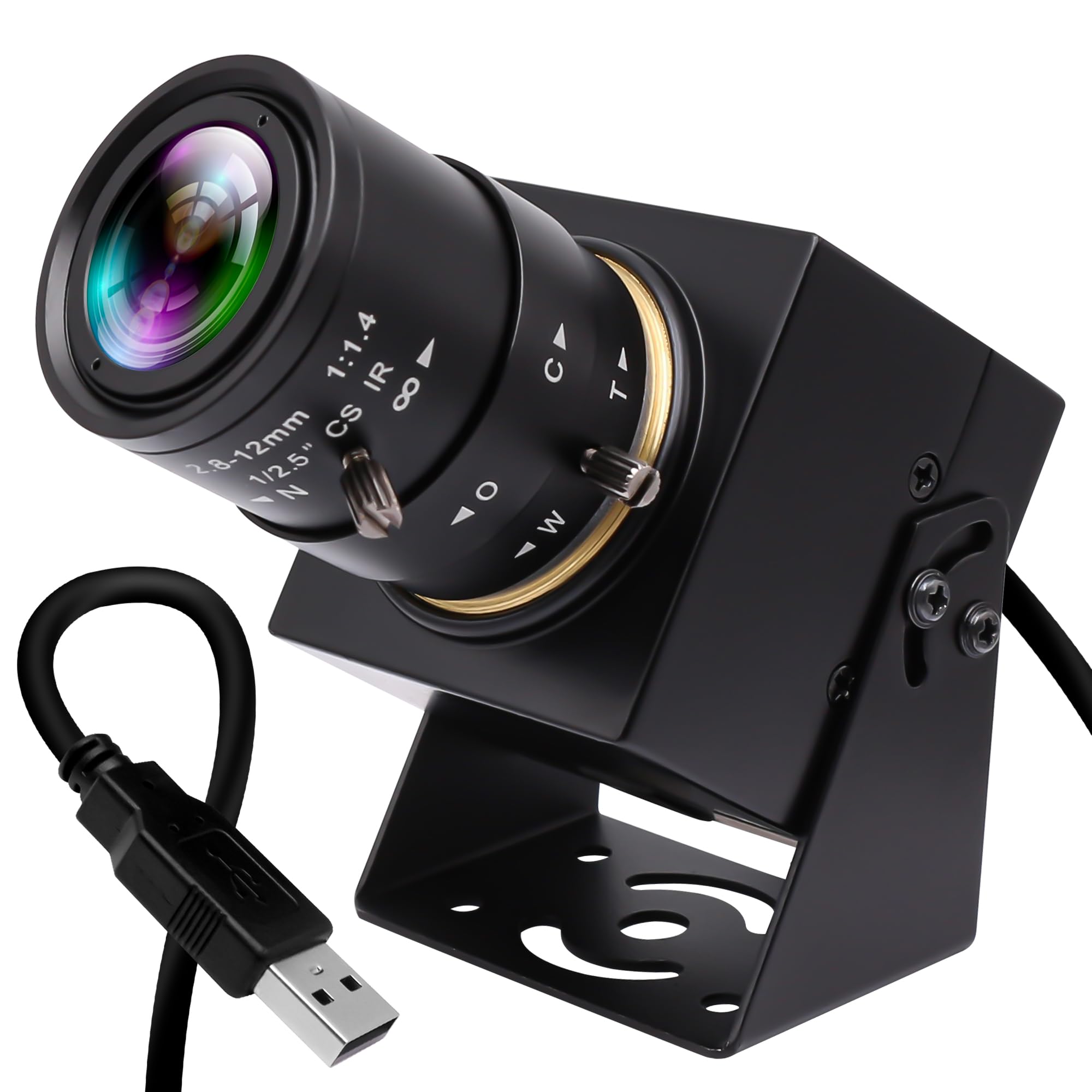 USB-камера ELP 90 кадрів/с з глобальним затвором, високошвидкісна USB-камера, 4-кратний ручний зум з вариофокальним об єктивом, 1200P Goft Swing Camera Plug and Play для ноутбука
USB-камера ELP 90 кадрів/с з глобальним затвором, високошвидкісна USB-камера, 4-кратний ручний зум з вариофокальним об єктивом, 1200P Goft Swing Camera Plug and Play для ноутбука
