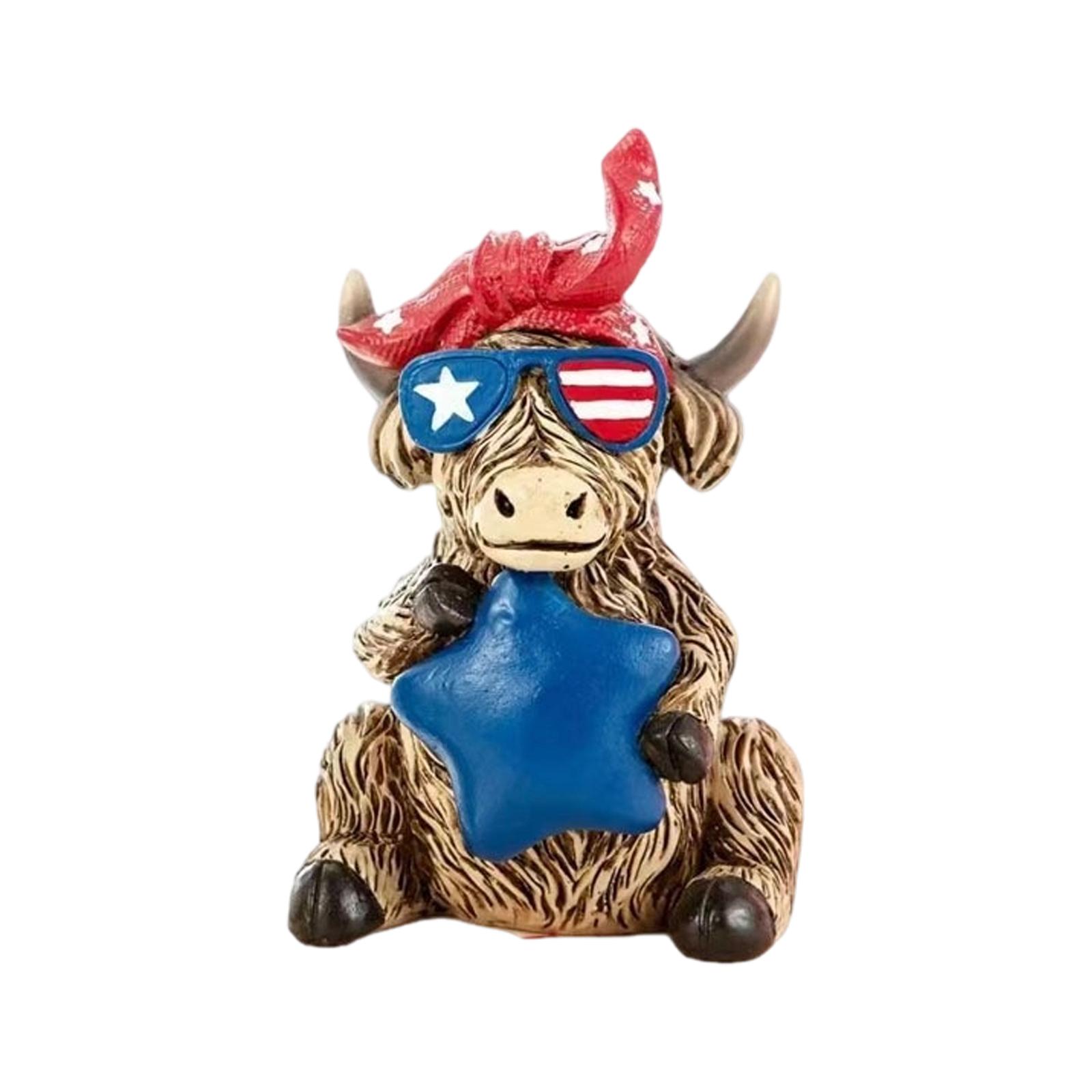 Resin Material Independence Day Calf Desktop Decorative Craft Home Accents One Size
Resin Material Independence Day Calf Desktop Decorative Craft Home Accents One Size