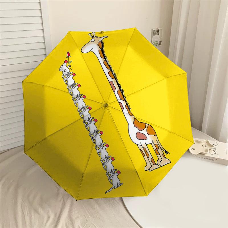1PC giraffe mouse Umbrella-8-Rib Reinforced, Automatic Open, Lightweight & Durable, Cute Fashion Accessory for Outdoor-P96
1PC giraffe mouse Umbrella-8-Rib Reinforced, Automatic Open, Lightweight & Durable, Cute Fashion Accessory for Outdoor-P96