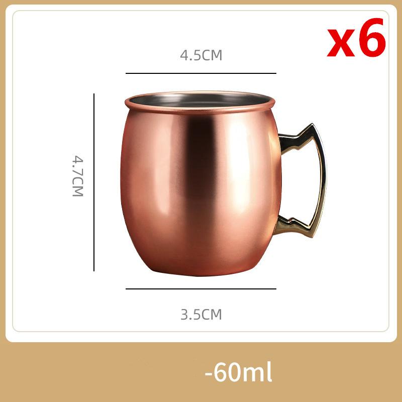 6 Pc Advantage Of Mule Mug Set Bar Restaurant Drinking Cup Fancy Cocktail Glass Stainless Steel Coffee Mug Cup Shot Beer Tumbler 60ml
6 Pc Advantage Of Mule Mug Set Bar Restaurant Drinking Cup Fancy Cocktail Glass Stainless Steel Coffee Mug Cup Shot Beer Tumbler 60ml