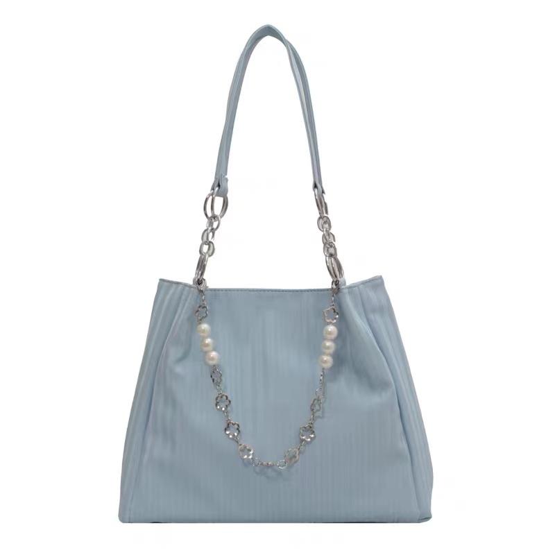 Sweet Cute Chain Pearl Tote Bag Women Blue Stripe Large Capacity Shoulder Bag Ladies Everyday Versatile Commute Underarm Bag New 34x26x9cm синий
Sweet Cute Chain Pearl Tote Bag Women Blue Stripe Large Capacity Shoulder Bag Ladies Everyday Versatile Commute Underarm Bag New 34x26x9cm синий