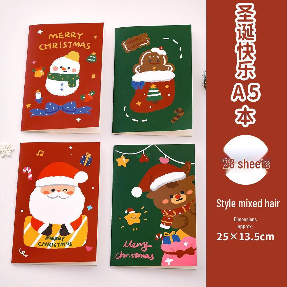 Рождественский блокнот формата А5, милый блокнот на скрепке, блокнот 32К в мягкой обложке, праздничный канцелярский подарок 20.5*13.5 cm
Рождественский блокнот формата А5, милый блокнот на скрепке, блокнот 32К в мягкой обложке, праздничный канцелярский подарок 20.5*13.5 cm