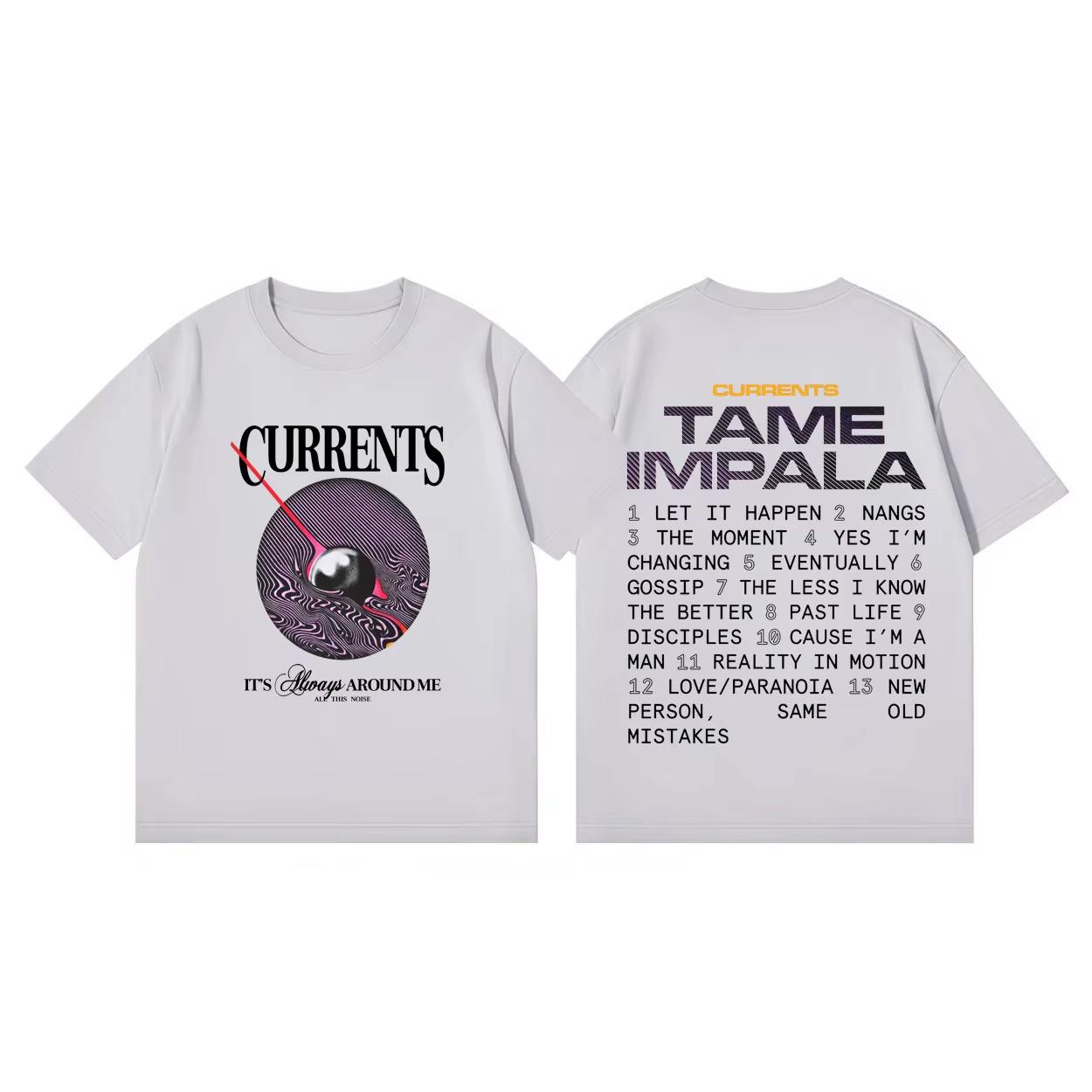Tame Impala Currents Album Merch T Shirt Fashion Rock Vintage Short Sleeve Tshirt High Quality Cotton Streetwear Tshirt Unisex 4XL
Tame Impala Currents Album Merch T Shirt Fashion Rock Vintage Short Sleeve Tshirt High Quality Cotton Streetwear Tshirt Unisex 4XL
