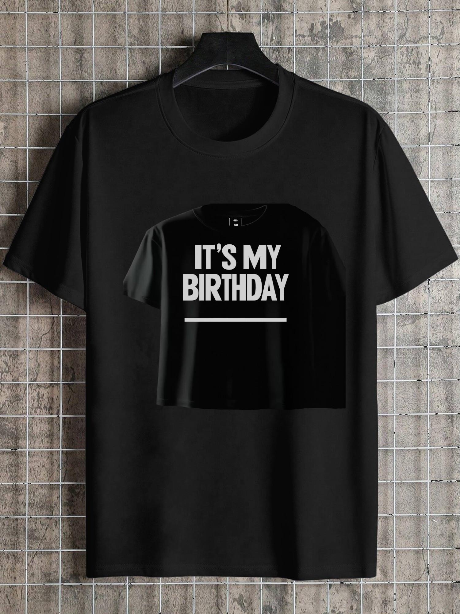 1pc Birthday Celebration Signature T-shirt - Black with White IT s MY BIRTHDAY Print XXXL
1pc Birthday Celebration Signature T-shirt - Black with White IT s MY BIRTHDAY Print XXXL