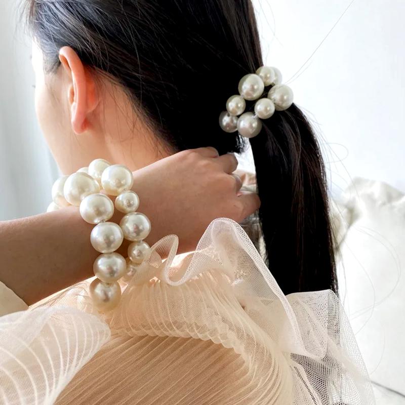1/2Pc Bracelet Cute Pearl Hair Rope Elegant High Elasticity Sweet Elastic Fashion Ponytail Hair Accessories 1pc
1/2Pc Bracelet Cute Pearl Hair Rope Elegant High Elasticity Sweet Elastic Fashion Ponytail Hair Accessories 1pc