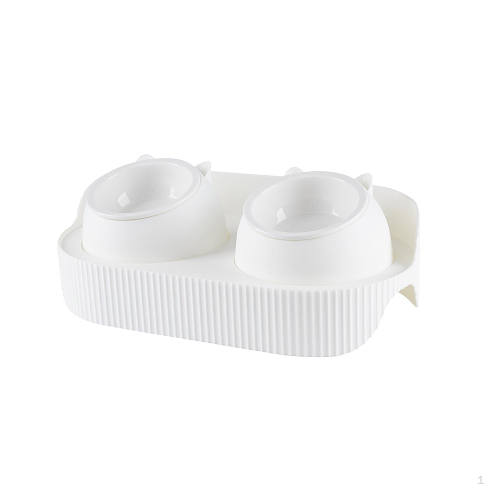 Cat Food And Water Elevators, Non-Slip Leaning Pet Dishes, Feeder Bowl білий
Cat Food And Water Elevators, Non-Slip Leaning Pet Dishes, Feeder Bowl білий