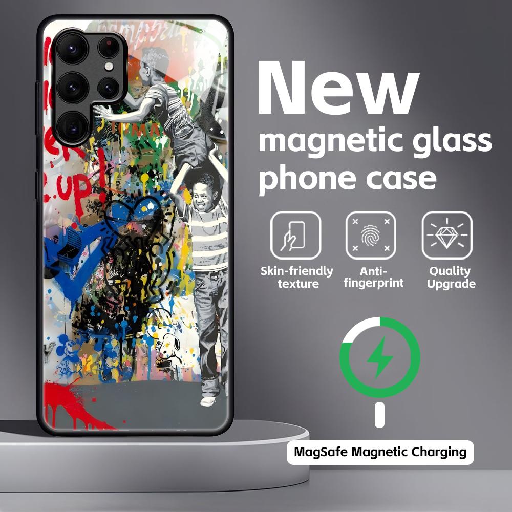 Banksy Graffiti Art Phone Case For Samsung S26 S25 S24 S23 S22 S21 Plus Ultra Note20 Glass Magnetic Case Galaxy S25 Ultra
Banksy Graffiti Art Phone Case For Samsung S26 S25 S24 S23 S22 S21 Plus Ultra Note20 Glass Magnetic Case Galaxy S25 Ultra