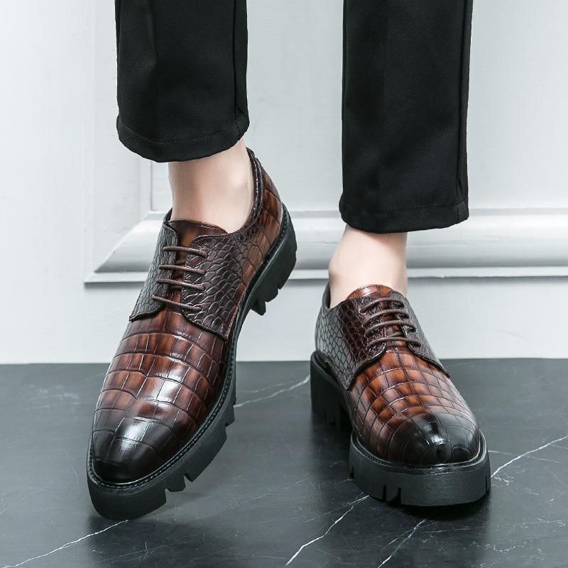 Four Seasons New Men s Low-top Business British Style Thick Bottom Increase Korean Version Pointed Head Casual Fashion Youth Leather Shoes Men 38
Four Seasons New Men s Low-top Business British Style Thick Bottom Increase Korean Version Pointed Head Casual Fashion Youth Leather Shoes Men 38