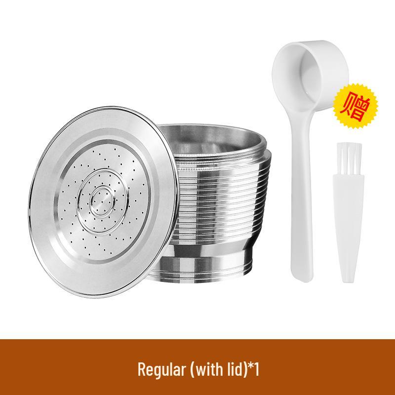 Багаторазова капсула для кави з нержавіючої сталі з кришкою для кавомашин Nespresso - Перероблювана, багаторазово заповнювана італійська фільтр-чашка для крема
Багаторазова капсула для кави з нержавіючої сталі з кришкою для кавомашин Nespresso - Перероблювана, багаторазово заповнювана італійська фільтр-чашка для крема