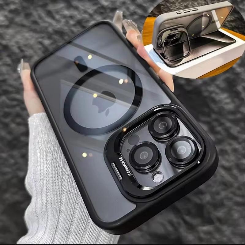 Роскошный магнитный противоударный чехол для телефона iPhone 16 15 14 13 12 11 Pro Max для Magsafe Funda Stand Glass Защитная крышка для объектива For iphone13Pro
Роскошный магнитный противоударный чехол для телефона iPhone 16 15 14 13 12 11 Pro Max для Magsafe Funda Stand Glass Защитная крышка для объектива For iphone13Pro
