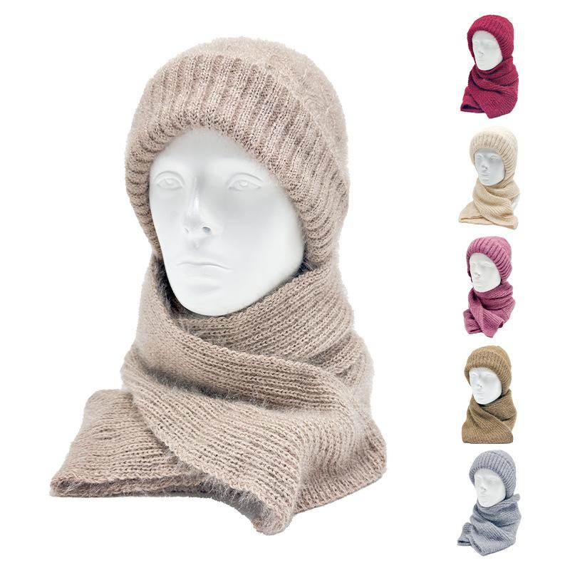Autumn and winter solid color scarf hat integrated hat cold-proof and warm female cycling cute scarf knitted hat average size (56-58cm) сірий колір
Autumn and winter solid color scarf hat integrated hat cold-proof and warm female cycling cute scarf knitted hat average size (56-58cm) сірий колір