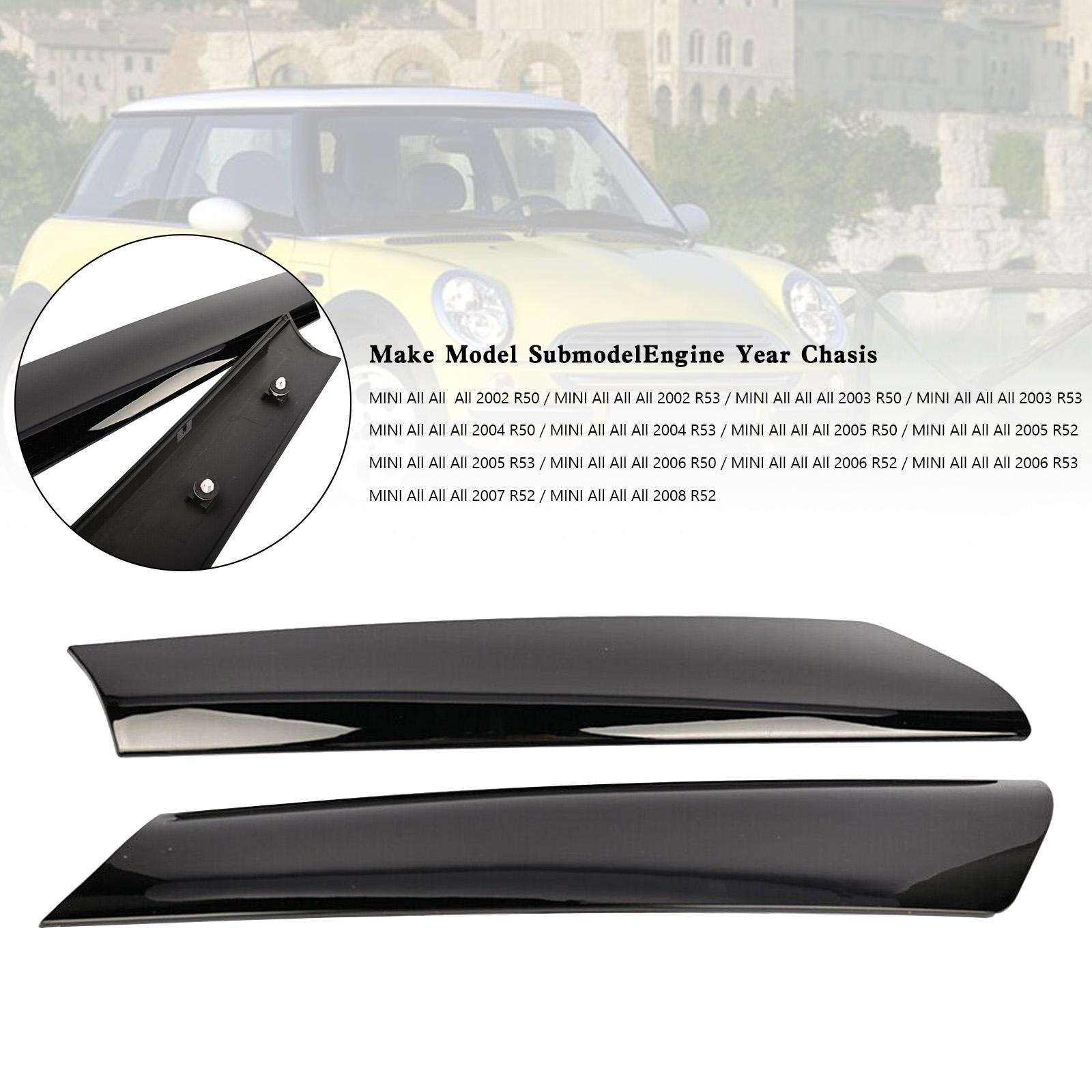 Левая и правая передняя накладка на стойку ветрового стекла 51137128157 58 для Mini Cooper R50 R52 R53
Левая и правая передняя накладка на стойку ветрового стекла 51137128157 58 для Mini Cooper R50 R52 R53