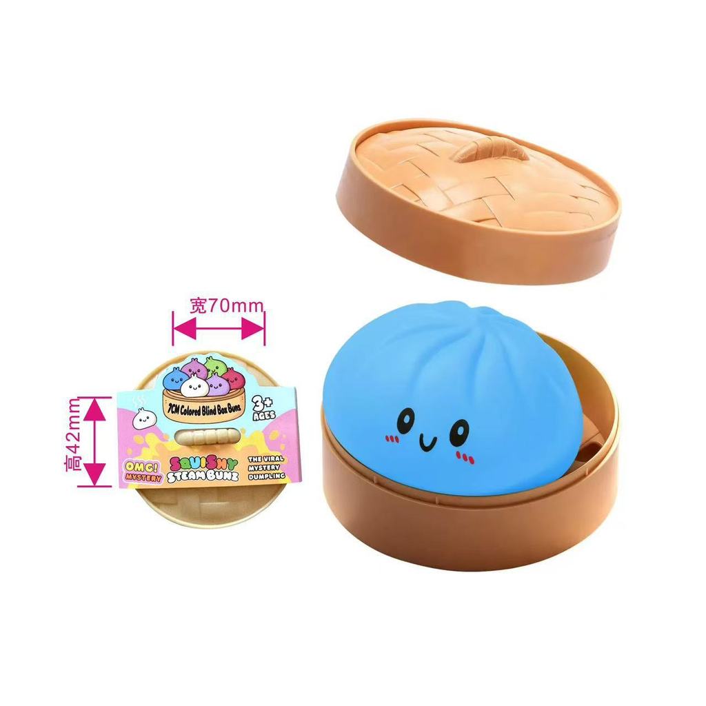 Soft Silicone Steamed Bun Squishy - Stress Relief Hand Squeeze Toy синій
Soft Silicone Steamed Bun Squishy - Stress Relief Hand Squeeze Toy синій