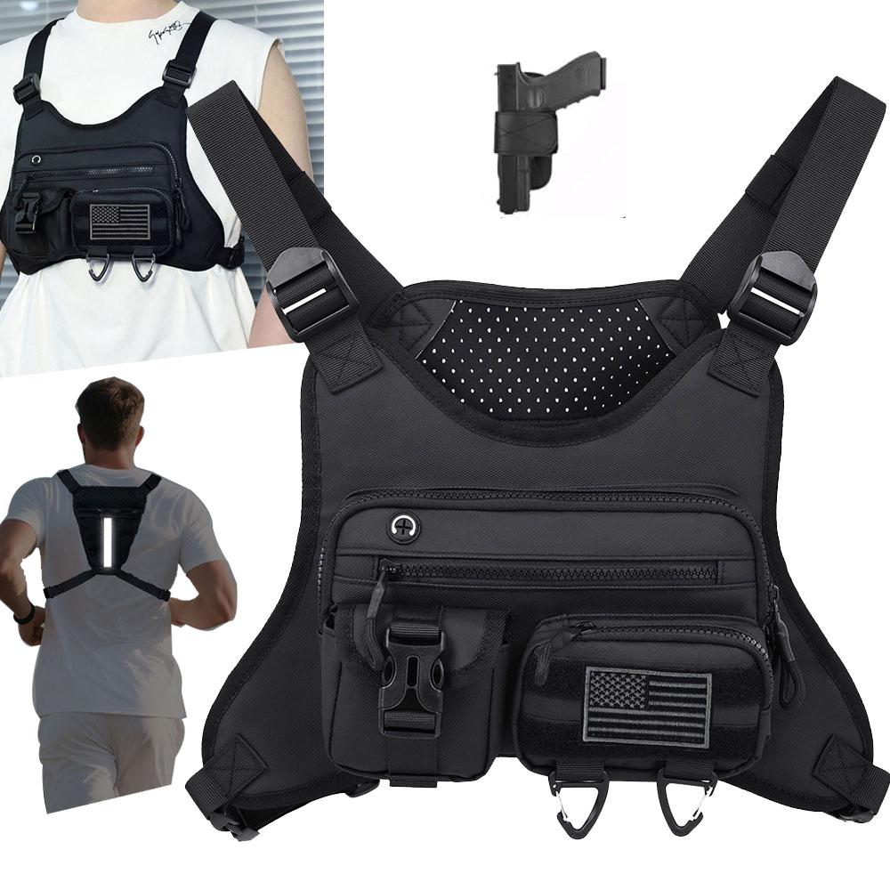 Camping Front Chest Vest Backpack Running Bag Cycling Jogging Hunting Vest Outdoor Rig Sports Gym Travel Training Fanny Pack
Camping Front Chest Vest Backpack Running Bag Cycling Jogging Hunting Vest Outdoor Rig Sports Gym Travel Training Fanny Pack