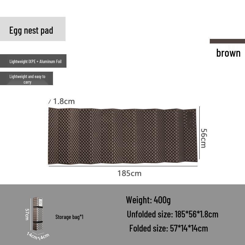 Mountain Guest Lightweight Aluminum Camping Egg Nest Mat: Portable, Folding, Moisture-Proof Sleeping Pad
Mountain Guest Lightweight Aluminum Camping Egg Nest Mat: Portable, Folding, Moisture-Proof Sleeping Pad