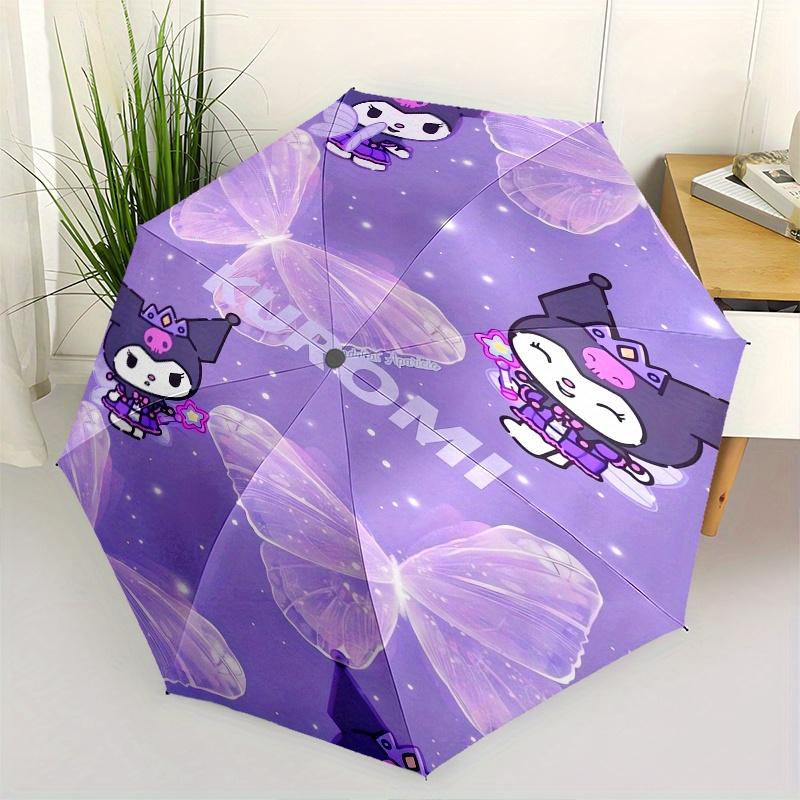 Kuromi,Fairy Automatic Folding Umbrella Simple 8 Rib Design, Bright Cartoon Pattern, Durable Iron Frame, Suitable For Travel, Outdoor, Beach
Kuromi,Fairy Automatic Folding Umbrella Simple 8 Rib Design, Bright Cartoon Pattern, Durable Iron Frame, Suitable For Travel, Outdoor, Beach