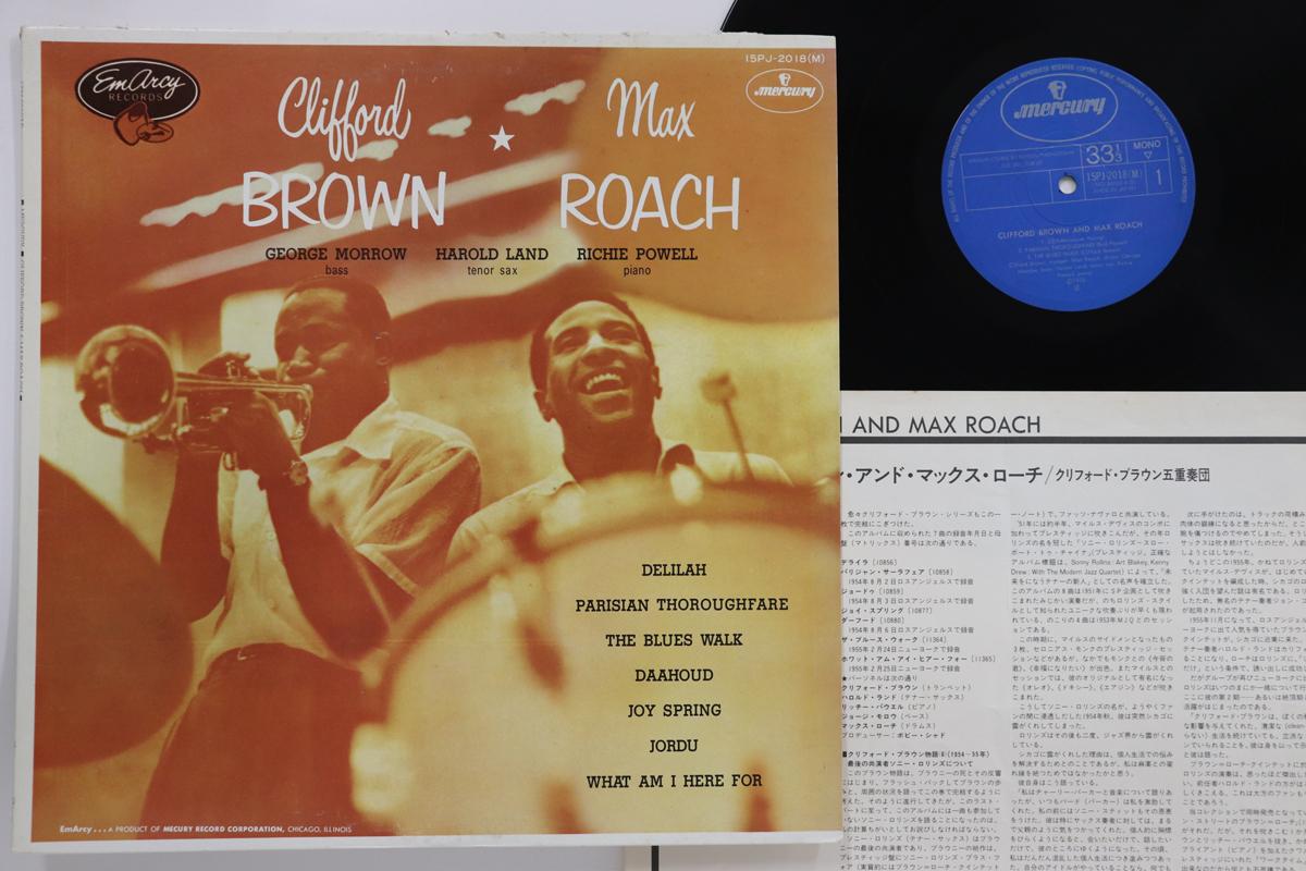 LP Record CLIFFORD BROWN - Clifford Brown And Max Roach 15PJ2018M MERCURY 1971 Japan Jazz Used
LP Record CLIFFORD BROWN - Clifford Brown And Max Roach 15PJ2018M MERCURY 1971 Japan Jazz Used