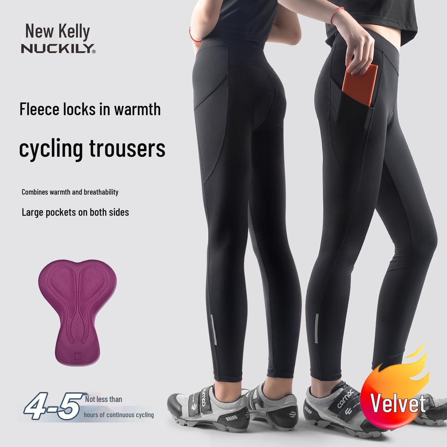 NUCKILY Women s High Waist Fleece Cycling Pants - Warm Winter Apparel L
NUCKILY Women s High Waist Fleece Cycling Pants - Warm Winter Apparel L