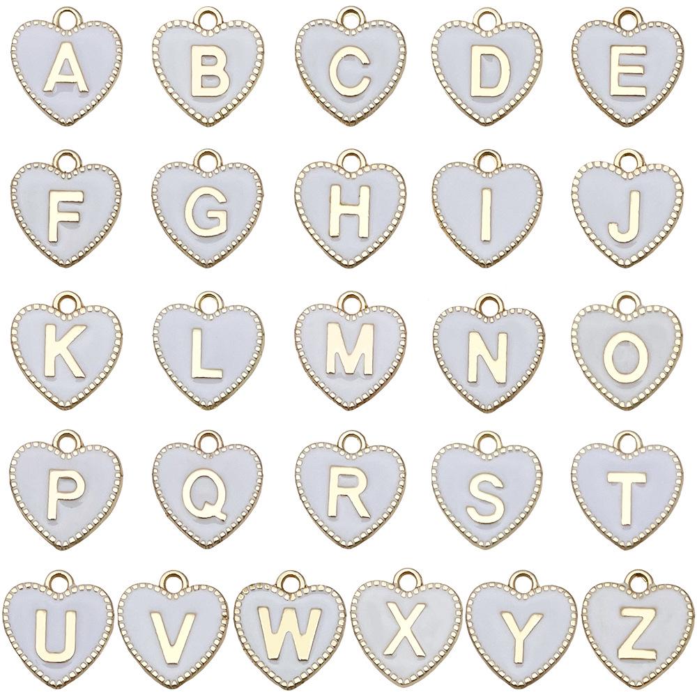 Двусторонний эмалированный кулон-шарм в виде персикового сердца и 26 букв, 16x15 мм, ювелирный аксессуар. N
Двусторонний эмалированный кулон-шарм в виде персикового сердца и 26 букв, 16x15 мм, ювелирный аксессуар. N