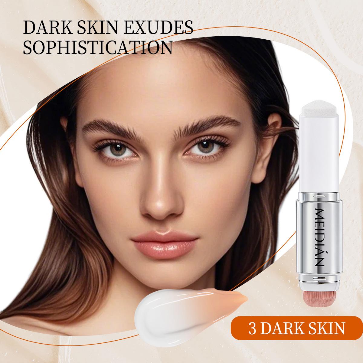 Meidian Color-Changing Hydrating Foundation Stick with Brush - Lightweight, Close-Fitting, Anti-Caking Concealer Cream 15g
Meidian Color-Changing Hydrating Foundation Stick with Brush - Lightweight, Close-Fitting, Anti-Caking Concealer Cream 15g