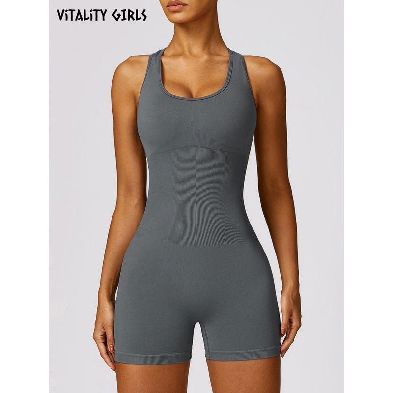 Vitality Girls Fashion Hip Lifting with Chest Pad Yoga Bodysuit Low-Cut Sexy Outwear Belly Contracting Bodysuit Distant Mountain Ash S
Vitality Girls Fashion Hip Lifting with Chest Pad Yoga Bodysuit Low-Cut Sexy Outwear Belly Contracting Bodysuit Distant Mountain Ash S