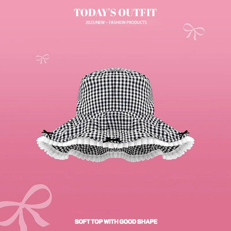 Атмосфера Кружевной край Горошек Большая шляпа с полями Солнцезащитная шляпа Дизайнерская Милая шляпа рыбака Женская шляпа-тазик, открывающая лицо
Атмосфера Кружевной край Горошек Большая шляпа с полями Солнцезащитная шляпа Дизайнерская Милая шляпа рыбака Женская шляпа-тазик, открывающая лицо