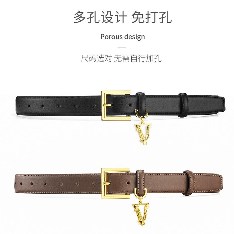 Belt Women S Texture Decorative Pin Buckle Cowhide Belt Women S Simple Design Summer Wind Belt 110cm чорний
Belt Women S Texture Decorative Pin Buckle Cowhide Belt Women S Simple Design Summer Wind Belt 110cm чорний