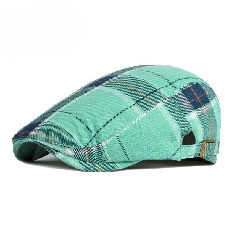 British Retro Plaid Beret Hat for Men & Women Summer Thin Breathable Flat Cap Fashion Newsboy Cap Casual Painter Duckbill Hat 56-60cm ціан
British Retro Plaid Beret Hat for Men & Women Summer Thin Breathable Flat Cap Fashion Newsboy Cap Casual Painter Duckbill Hat 56-60cm ціан