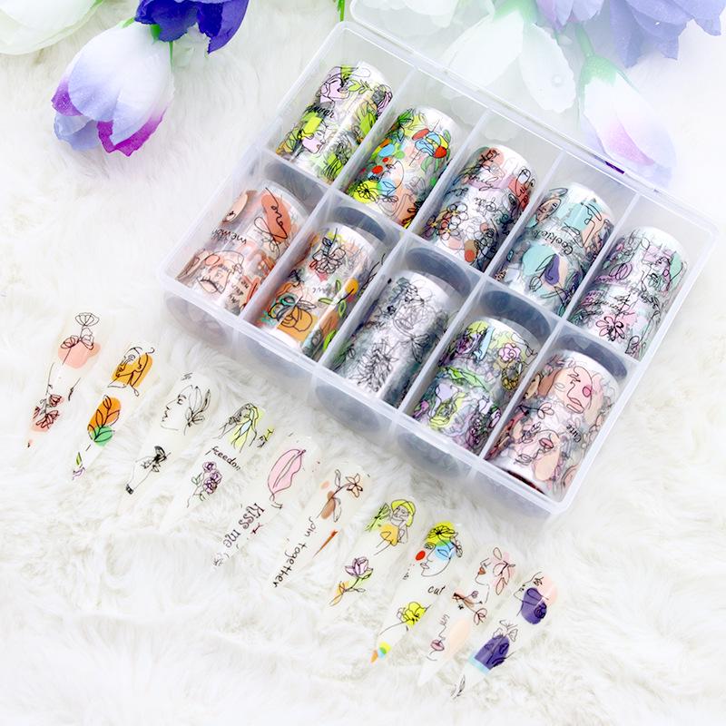 Starry Sky and Floral Nail Art Transfer Paper Stickers Set Bagged 4*20cm
Starry Sky and Floral Nail Art Transfer Paper Stickers Set Bagged 4*20cm