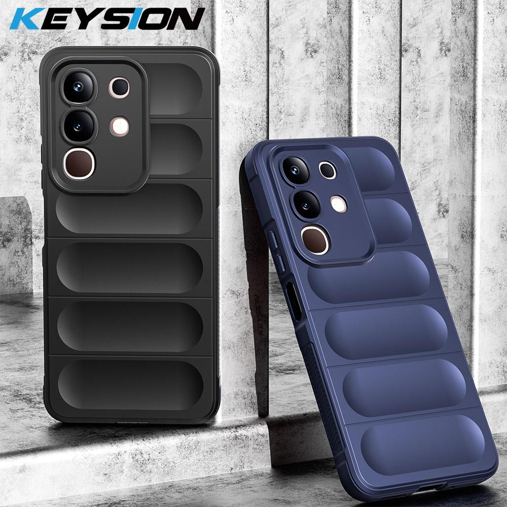 KEYSION Shockproof Matte Case for VIVO Y29 4G Anti-skid Soft Silicone Phone Back Cover for IQOO Z10X 5G for IQOO Z10X світло-сірого кольору
KEYSION Shockproof Matte Case for VIVO Y29 4G Anti-skid Soft Silicone Phone Back Cover for IQOO Z10X 5G for IQOO Z10X світло-сірого кольору