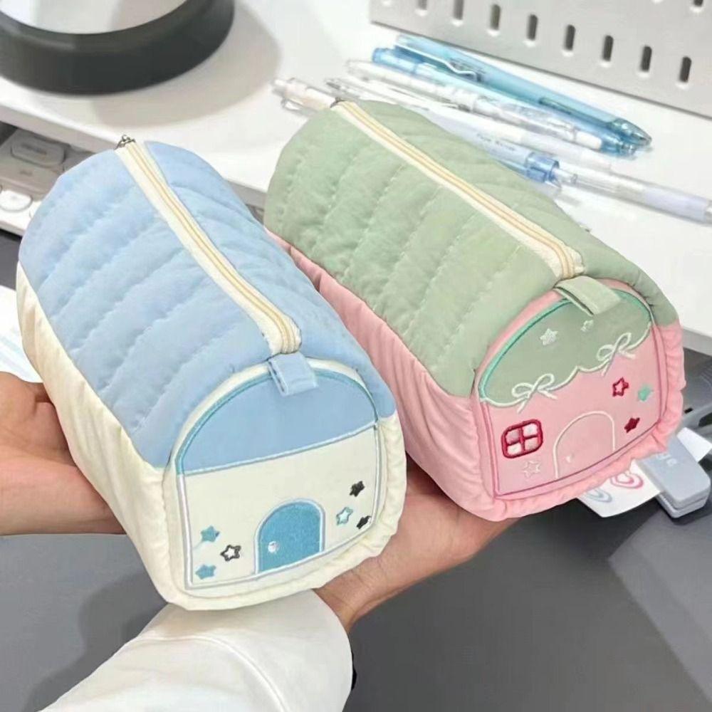 Large Capacity Stationery Bag Cotton Linen Stationery Organizer Cute Pencil Case School синій
Large Capacity Stationery Bag Cotton Linen Stationery Organizer Cute Pencil Case School синій