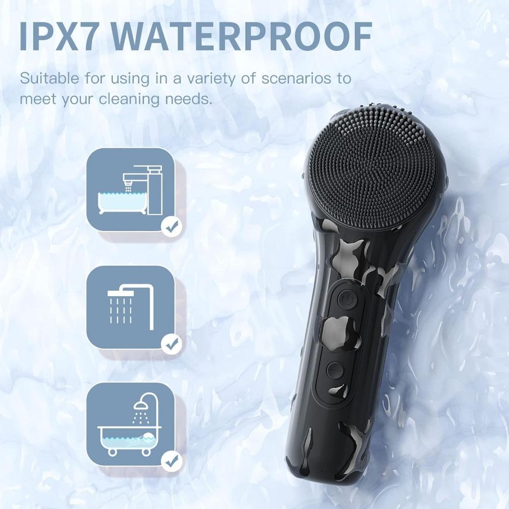 Electric Powered Facial Cleansing Brush IPX7 Waterproof Soft Silicone Face Scrubber Exfoliator Vibrating Sonic Face Massager
Electric Powered Facial Cleansing Brush IPX7 Waterproof Soft Silicone Face Scrubber Exfoliator Vibrating Sonic Face Massager
