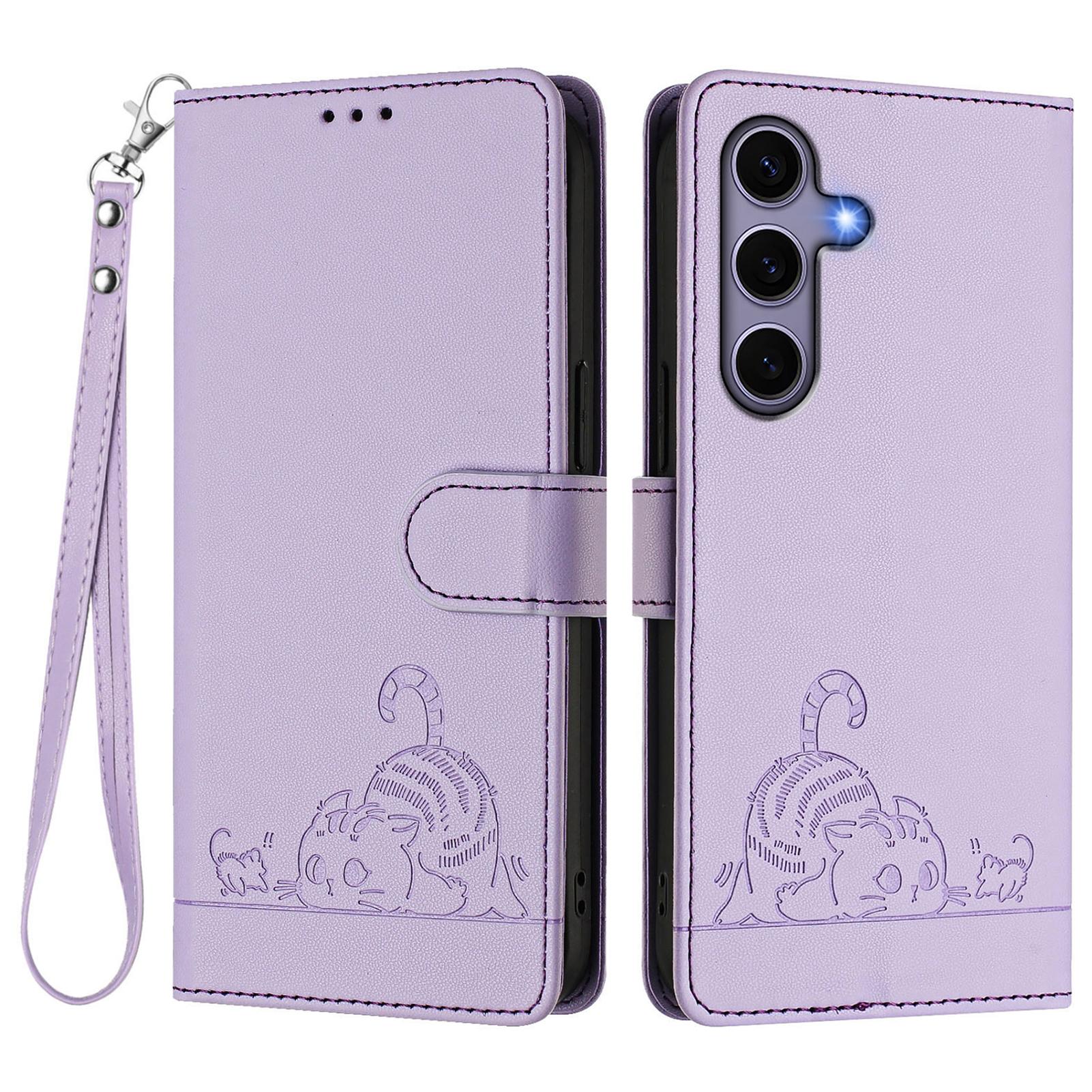 Чохол для Samsung Galaxy S25 із ремінцем, RFID-блокуванням, шкіряний гаманець, візерунок кіт-миша Purple
Чохол для Samsung Galaxy S25 із ремінцем, RFID-блокуванням, шкіряний гаманець, візерунок кіт-миша Purple