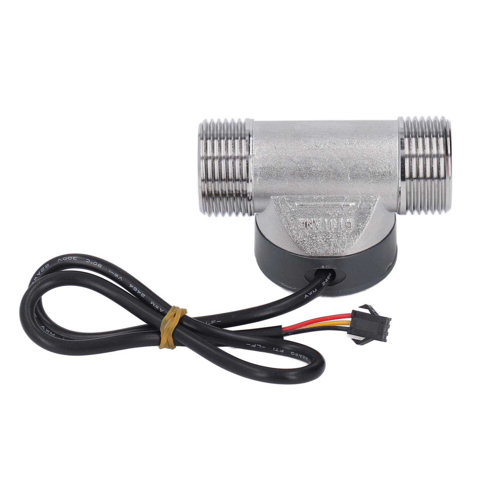 Water Flow Meter Flowmeter Counter Sensor Stainless Steel for Pool Fish Pond 3.524V DC
Water Flow Meter Flowmeter Counter Sensor Stainless Steel for Pool Fish Pond 3.524V DC