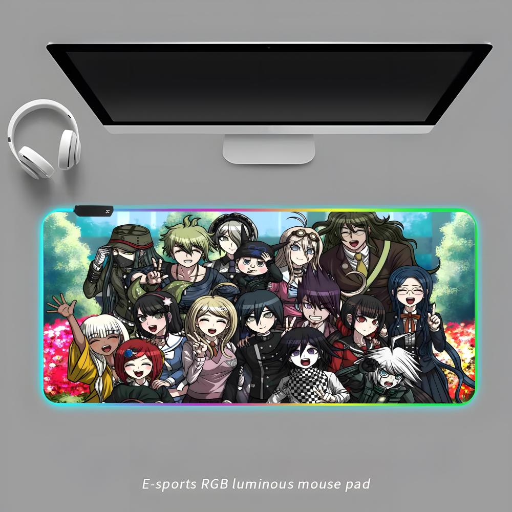 DanganRonpa Килимок для миші RGB Ігровий килимок для миші Настільний килимок HD Геймерський Великий зі світлодіодною підсвіткою XXL Килимки для миші RGB600x300x3mm
DanganRonpa Килимок для миші RGB Ігровий килимок для миші Настільний килимок HD Геймерський Великий зі світлодіодною підсвіткою XXL Килимки для миші RGB600x300x3mm