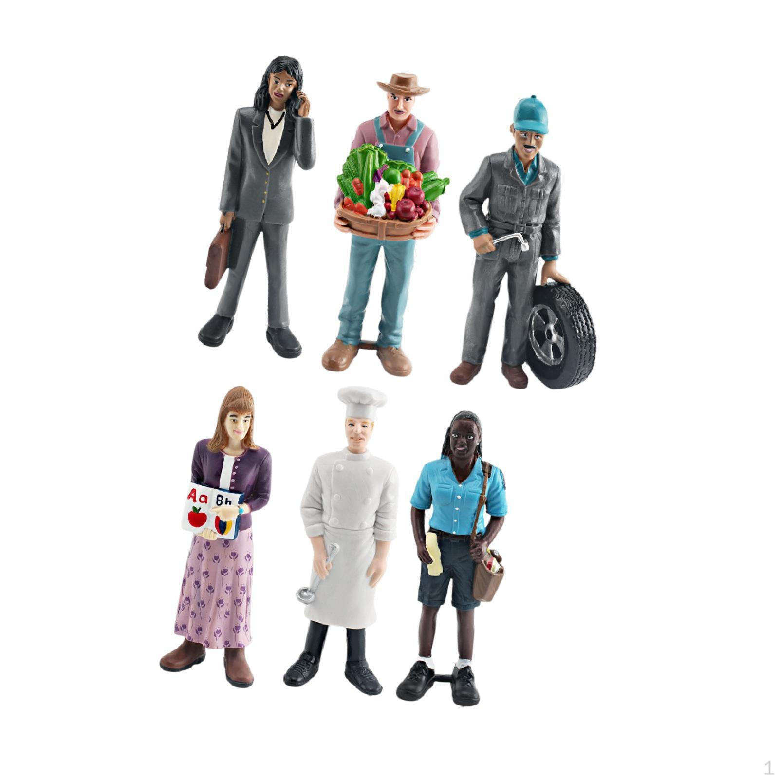 6 Pieces Professional Character Models Figures Diorama People Decoration Desktop Ornament Role
6 Pieces Professional Character Models Figures Diorama People Decoration Desktop Ornament Role