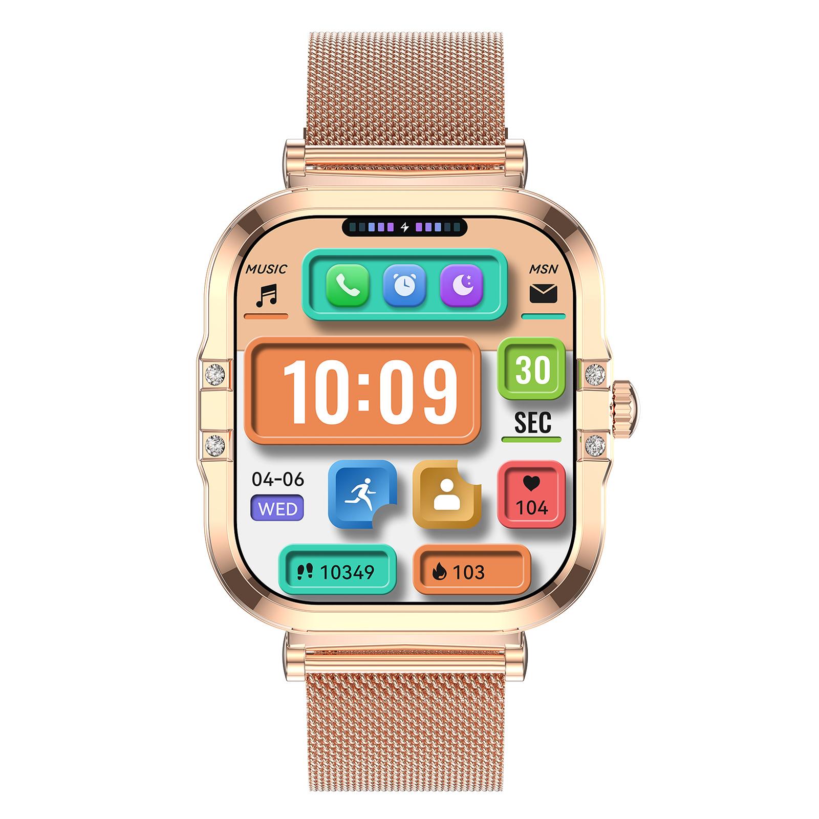 HK82 1.75-inch AMOLED Square Screen NFC Smart Watch Health Monitor Wrist Watch, Steel Strap Silver
HK82 1.75-inch AMOLED Square Screen NFC Smart Watch Health Monitor Wrist Watch, Steel Strap Silver