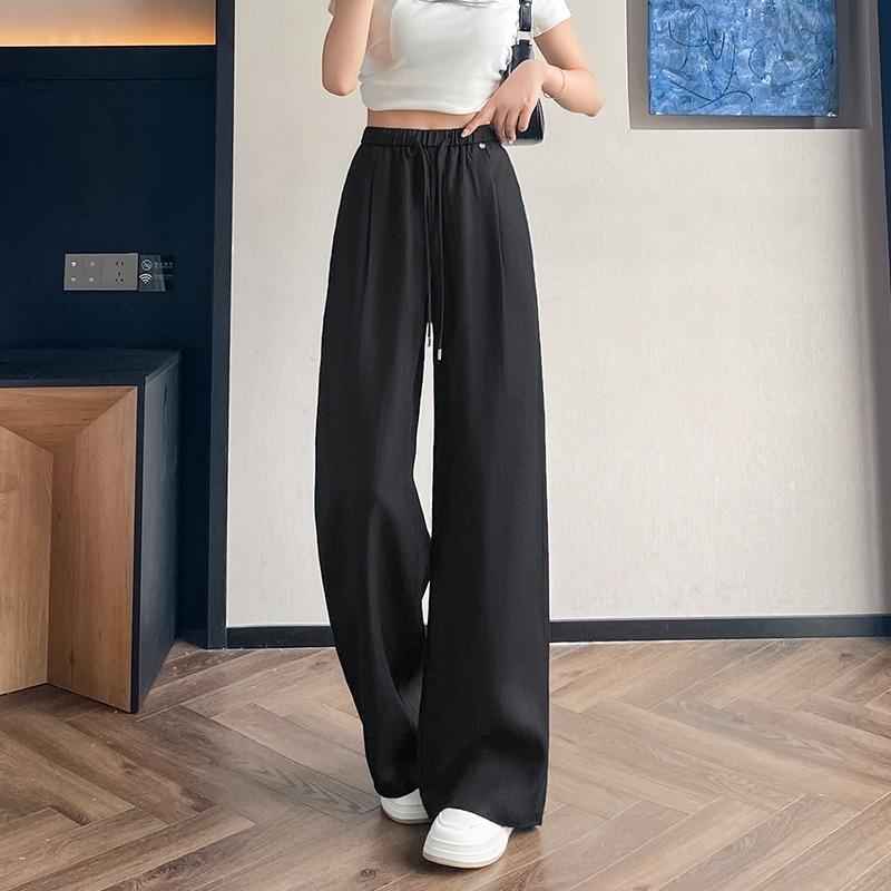 Summer Tencel Linen Cotton Wide Leg Pants Women s Light Breathable Drape High Waist Straight Casual Pants S чёрный
Summer Tencel Linen Cotton Wide Leg Pants Women s Light Breathable Drape High Waist Straight Casual Pants S чёрный