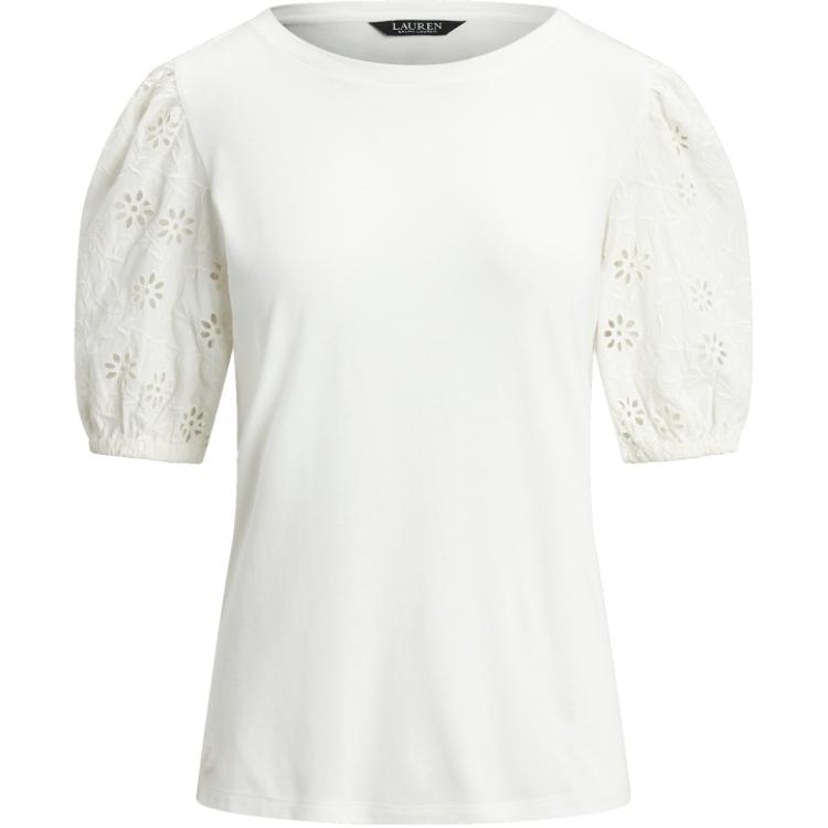 Женская футболка Polo Ralph Lauren с ажурной вязкой и рукавами-буфами, белая, WMLRKNISN820269 XS
Женская футболка Polo Ralph Lauren с ажурной вязкой и рукавами-буфами, белая, WMLRKNISN820269 XS