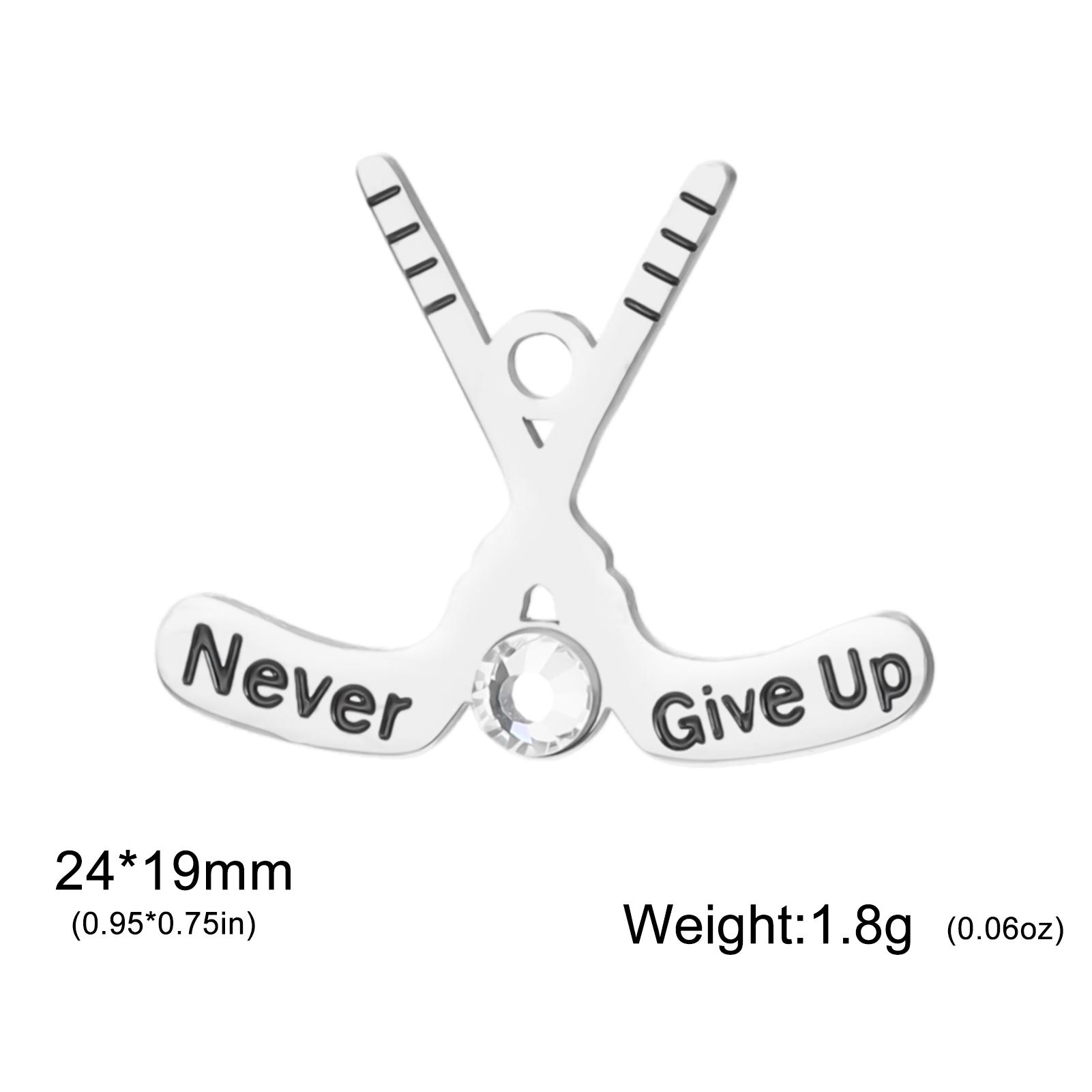 Teamer 3pcs/Lot Hockey Clear Zircon Charms Pendant Stainless Steel For Necklace Bracelet Making Vintage Accessory Sports Jewelry
Teamer 3pcs/Lot Hockey Clear Zircon Charms Pendant Stainless Steel For Necklace Bracelet Making Vintage Accessory Sports Jewelry