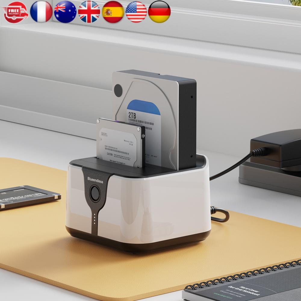 USB 3.0 на SATA Док-станция для внешнего жесткого диска с двумя отсеками, поддержка автономного клонирования, док-станция для HDD/SSD SATA 2,5 или 3,5 дюйма eu plug
USB 3.0 на SATA Док-станция для внешнего жесткого диска с двумя отсеками, поддержка автономного клонирования, док-станция для HDD/SSD SATA 2,5 или 3,5 дюйма eu plug