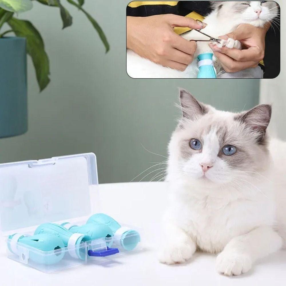 4Pcs Adjustable Cat Claw Protector Foot Cover Paw Nail Cover Boots Cute Cat Foot Shoes Cut Nails синій
4Pcs Adjustable Cat Claw Protector Foot Cover Paw Nail Cover Boots Cute Cat Foot Shoes Cut Nails синій